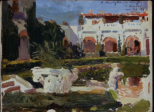 Sketch (Garden), 1909, Joaquín Sorolla