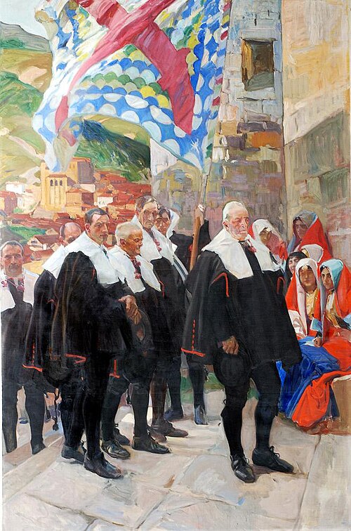 Navarra. El concejo del Roncal, 1914, Joaquín Sorolla