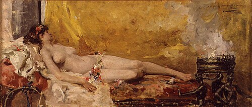 Bacante en reposo, , Joaquín Sorolla