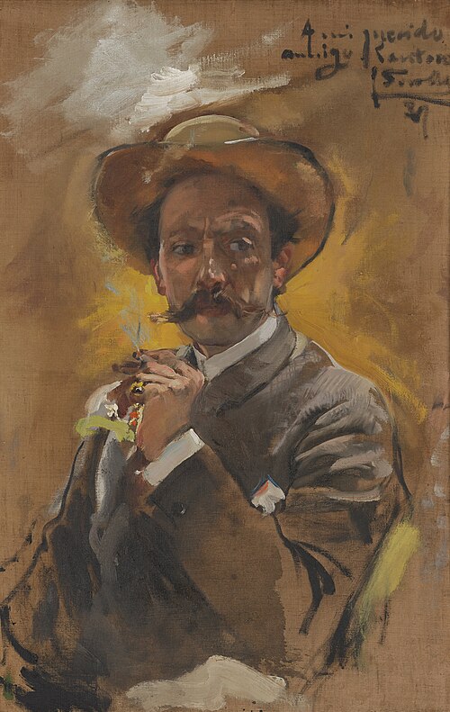 Portrait of the Painter Francesco Santoro, Rome, 1887, Joaquín Sorolla