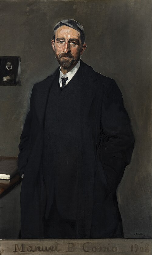Manuel Bartolomé Cossío, 1908, Joaquín Sorolla