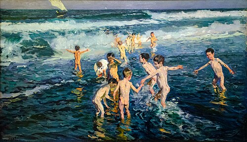 Beach Rogues, Valencia, 1899, Joaquín Sorolla