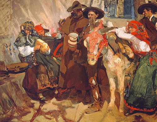 Leon villagers, 1907, Joaquín Sorolla