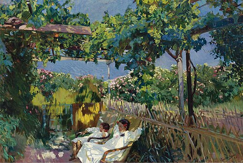 Nap in the garden, 1904, Joaquín Sorolla