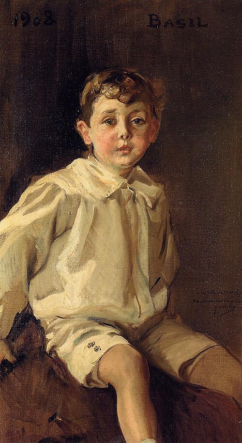 Portrait of Basil Mundy, 1908, Joaquín Sorolla