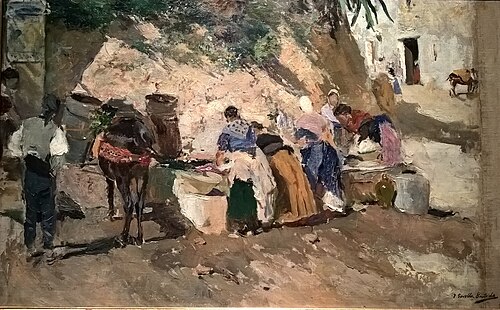 A fonte, Buñol, , Joaquín Sorolla