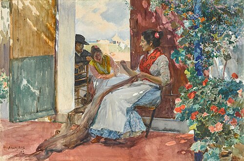 Mending the Nets, 1902, Joaquín Sorolla