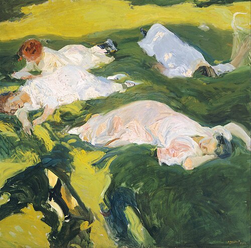 La siesta, 1911, Joaquín Sorolla