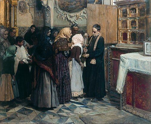 Le Baiser à la relique, 1893, Joaquín Sorolla
