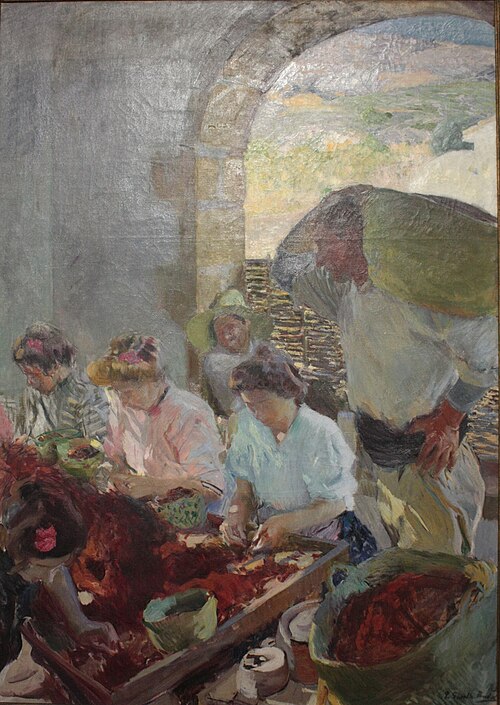 La Préparation des raisins secs, 1905, Joaquín Sorolla