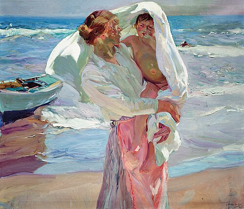 La sortie du bain, 1915, Joaquín Sorolla