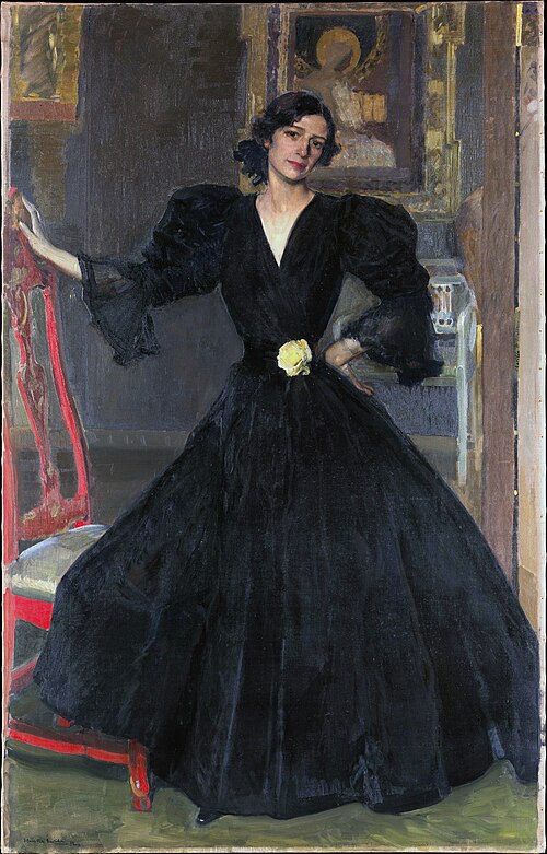 Señora de Sorolla (Clotilde García del Castillo, 1865–1929) in Black, 1906, Joaquín Sorolla