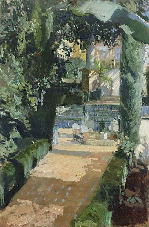 Court of the Dances, Alcázar, Sevilla, 1910, Joaquín Sorolla