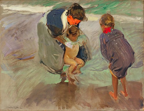 On the Beach, 1908, Joaquín Sorolla