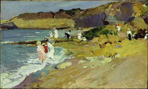 Rocks at the Lighthouse, Biarritz, 1906, Joaquín Sorolla