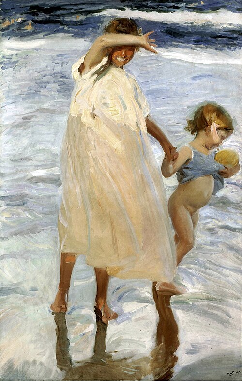 Two Sisters, Valencia, 1909, Joaquín Sorolla