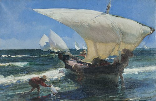 On the Coast of Valencia, 1898, Joaquín Sorolla