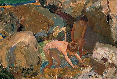 Children Looking for Shellfish, 1919, Joaquín Sorolla