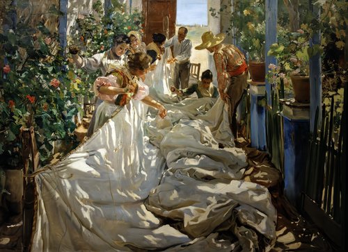 La Couture de la voile, 1896, Joaquín Sorolla