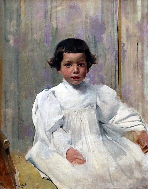 Joaquín Sorolla García en blanc, 1896, Joaquín Sorolla