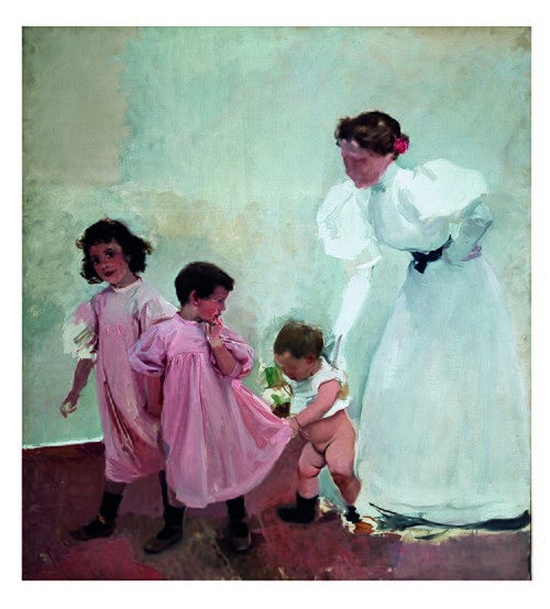 Ma femme et mes enfants, 1897, Joaquín Sorolla