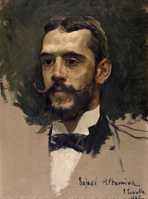 Rafael Altamira y Crevea, 1886, Joaquín Sorolla
