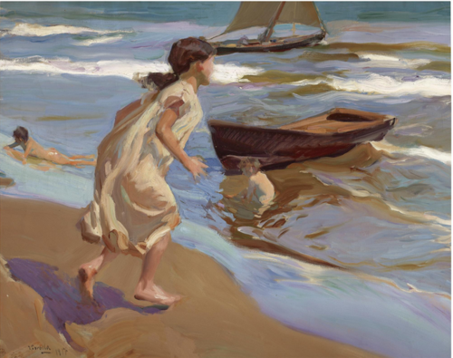 Fillette entrant dans l'eau, 1915, Joaquín Sorolla
