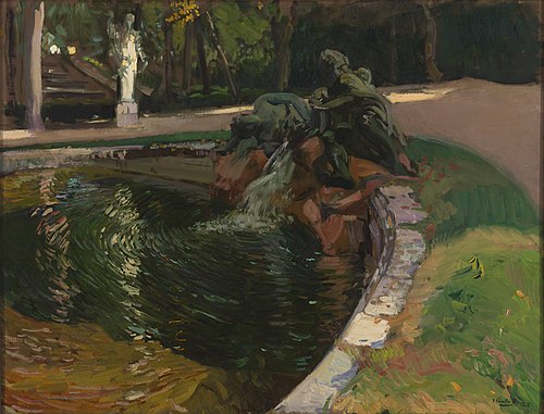 Fountain in the Forest, La Granja, 1907, Joaquín Sorolla