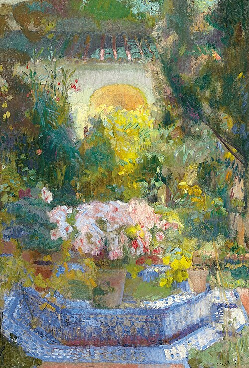 Courtyard of the Casa Sorolla, 1917, Joaquín Sorolla