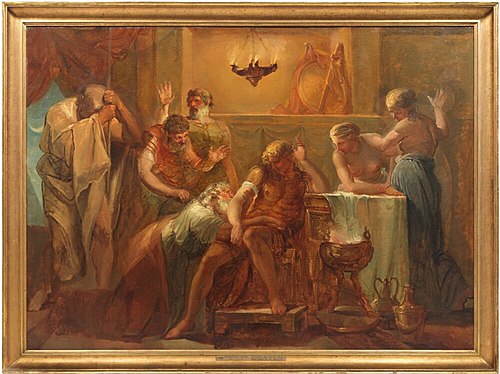 Priamus Asking Achilles for Hector's Body, 1780, Louis Masreliez