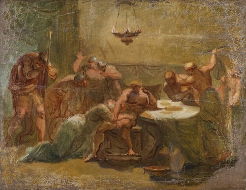 Priam before Achilles, 1800, Louis Masreliez