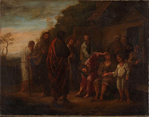 Christ Heals a Born Blind, 1796, Pehr Hörberg