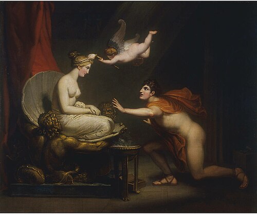 Love animating the statue of Pygmalion, 1802, Henry Howard