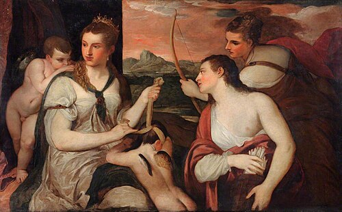 The Binding of Cupid (after Titian), , Henry Howard