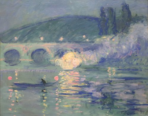 Feu d'artifice, Vernon Bridge, 1908, Theodore Earl Butler