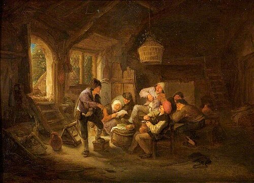 Drinking Scene, 1635, Adriaen van Ostade