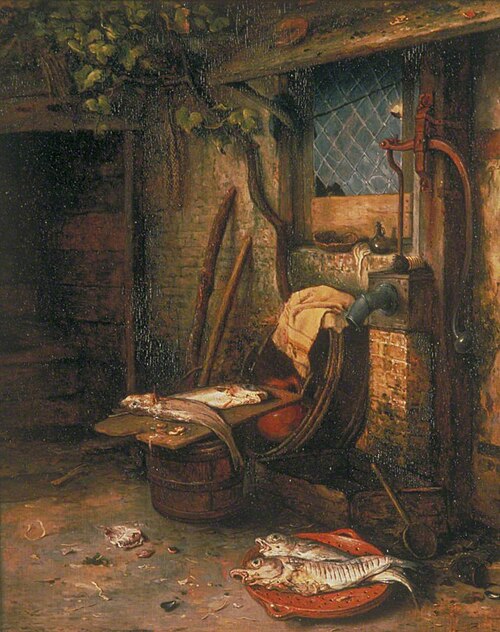 The Water Pump, 1670, Adriaen van Ostade