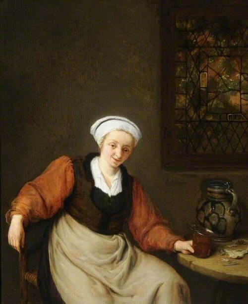 A Woman Drinking, 1660, Adriaen van Ostade