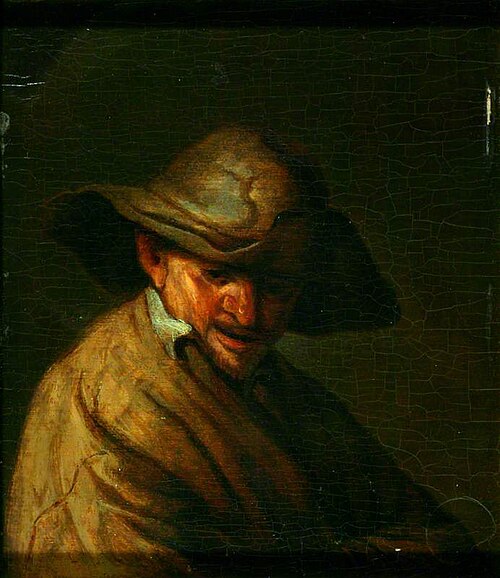 Head of an Old Man, , Adriaen van Ostade