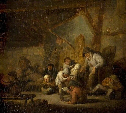 A Village School Room, , Adriaen van Ostade