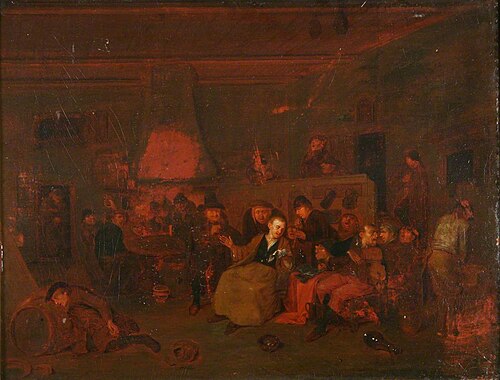 Interior of a Tavern, , Adriaen van Ostade