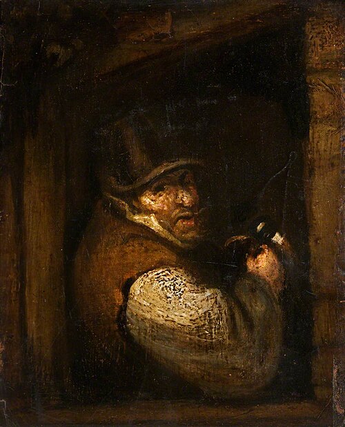 Bearded Man Drinking from a Stein, , Adriaen van Ostade