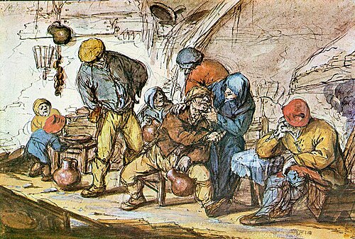 Scene in the Tavern, 1650, Adriaen van Ostade