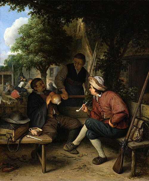 Travellers at Rest, 1671, Adriaen van Ostade