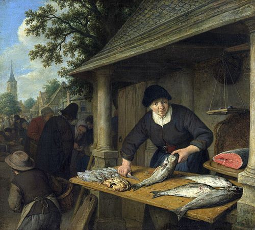 The fishwife, 1672, Adriaen van Ostade