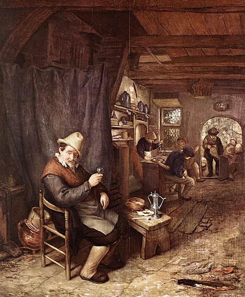 The Drinker, 1650, Adriaen van Ostade