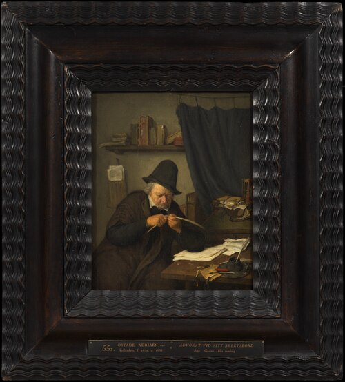 Lawyer at his Desk, 1664, Adriaen van Ostade