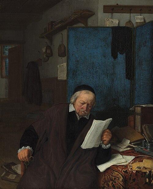 A lawyer in his study, 1680, Adriaen van Ostade