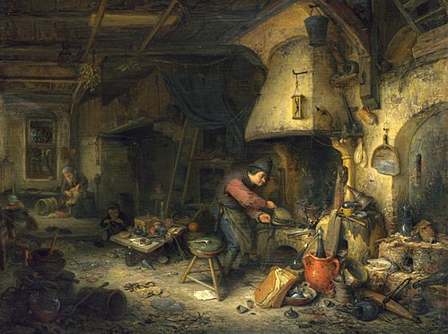 The Alchemist, 1661, Adriaen van Ostade