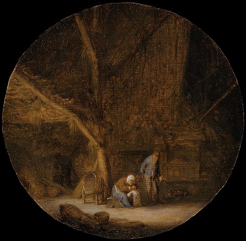 Interior with a Peasant Family, 1637, Adriaen van Ostade